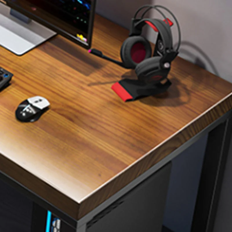 Scrivania rettangolare legno massello Scrivania da gioco industriale per la casa Clearhalo