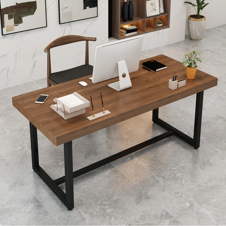 Scrivania rettangolare legno massello Scrivania da riunione per ufficio industriale Clearhalo