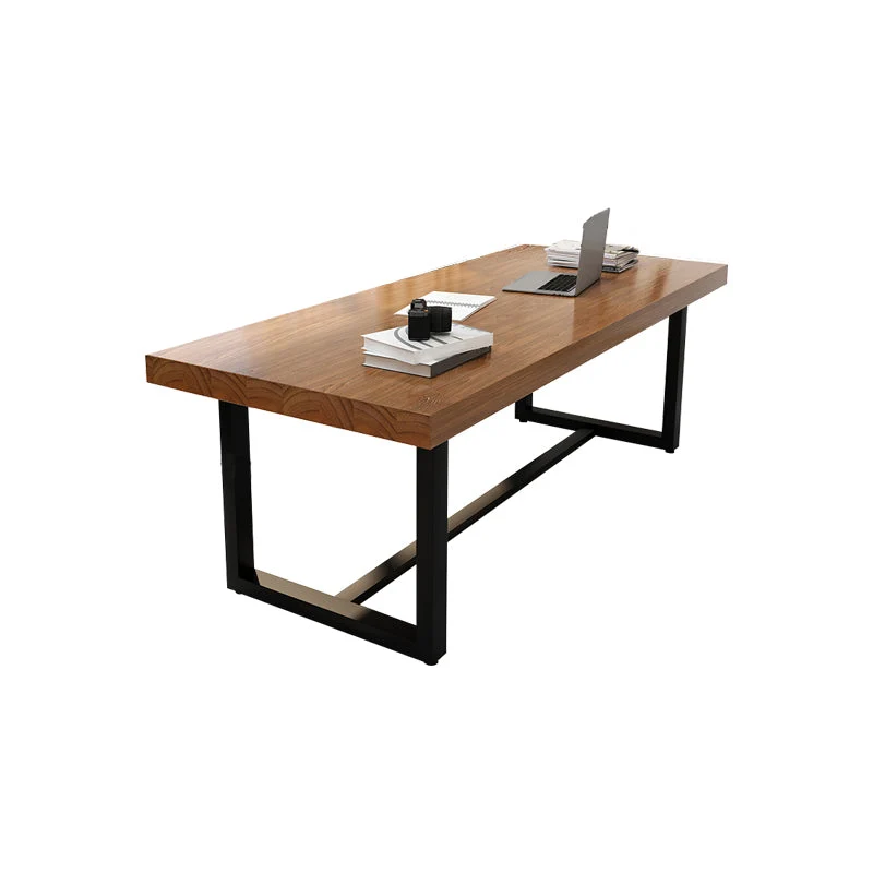 Scrivania rettangolare legno massello Scrivania da riunione per ufficio industriale Clearhalo