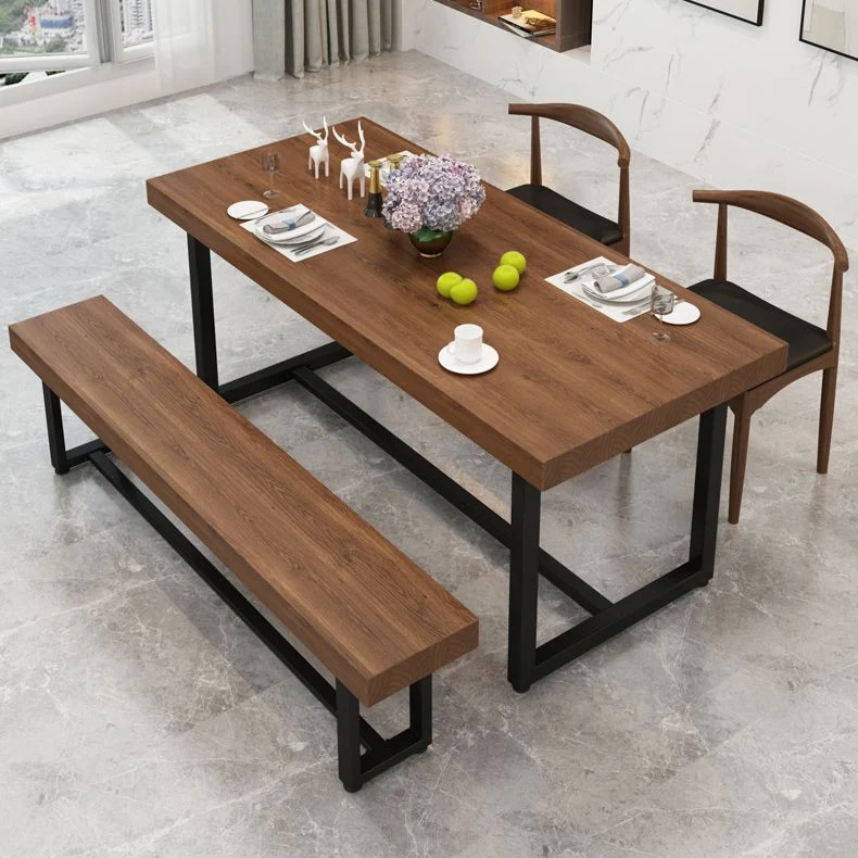 Scrivania rettangolare legno massello Scrivania da riunione per ufficio industriale Clearhalo