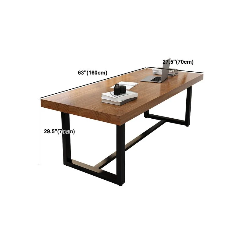 Scrivania rettangolare legno massello Scrivania da riunione per ufficio industriale Clearhalo