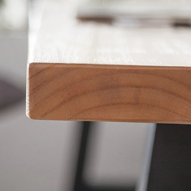 Scrivania rettangolare legno massello Scrivania da riunione industriale per ufficio Clearhalo