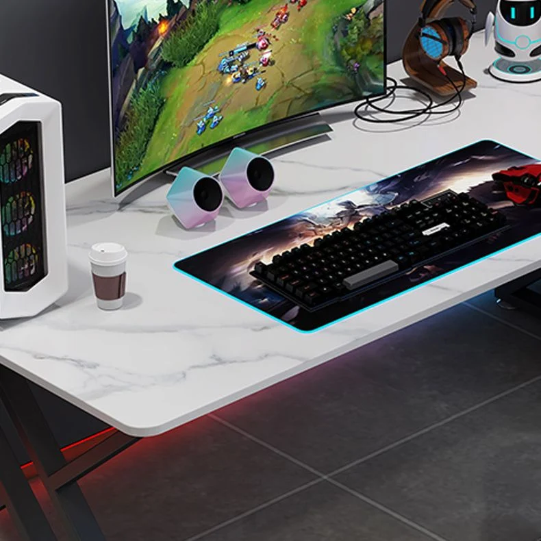 Scrivania rettangolare per la casa Scrivania da gioco pietra stile moderno Clearhalo