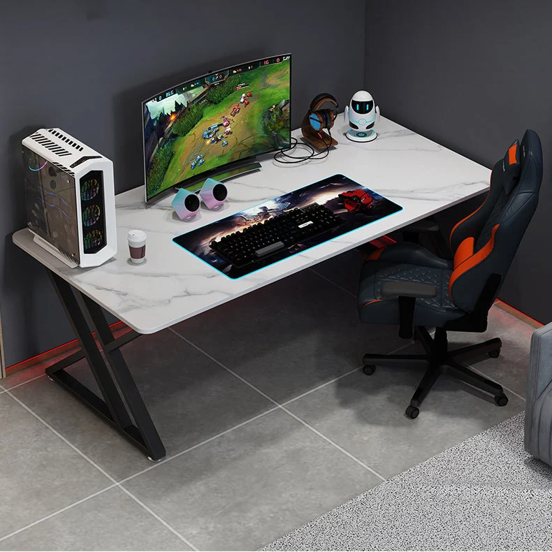 Scrivania rettangolare per la casa Scrivania da gioco pietra stile moderno Clearhalo