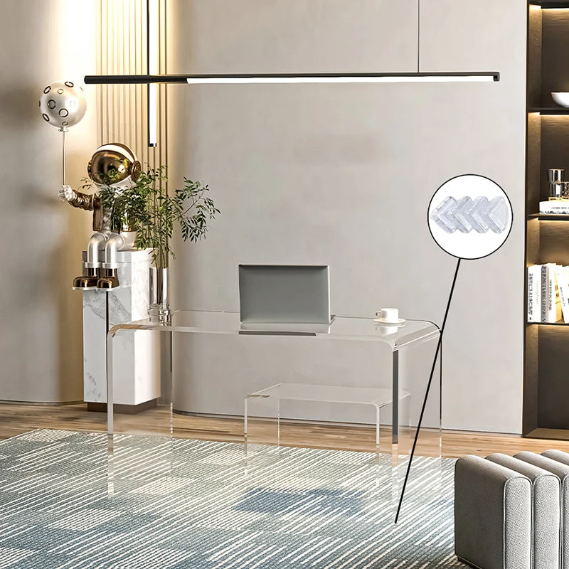 Scrivania rettangolare per ufficio domestico Scrivania da ufficio stile moderno acrilico Clearhalo