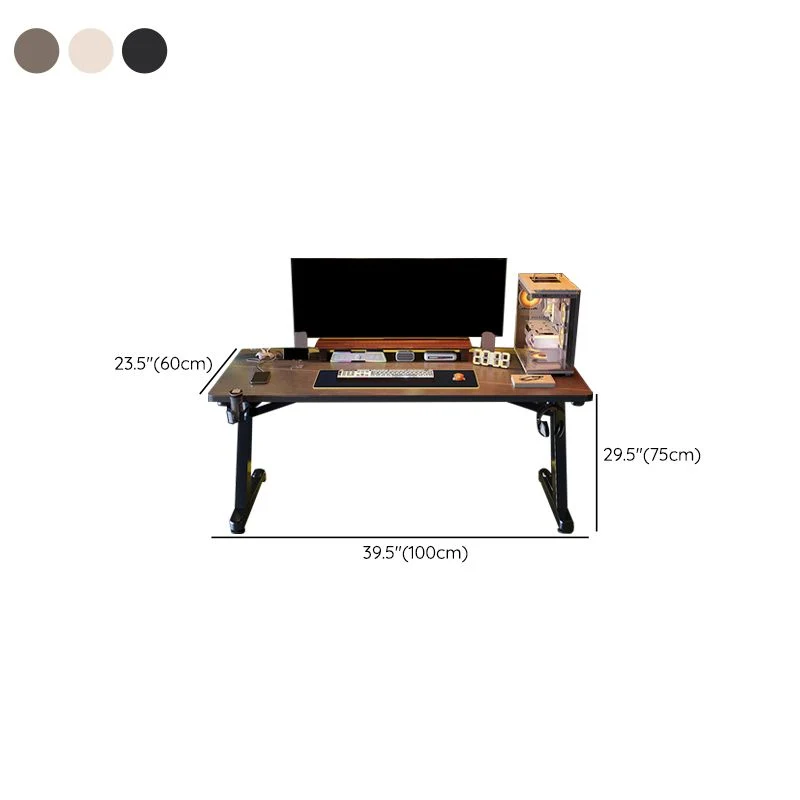Scrivania rettangolare pietra con piano pietra, scrivania stile moderno per la casa Clearhalo