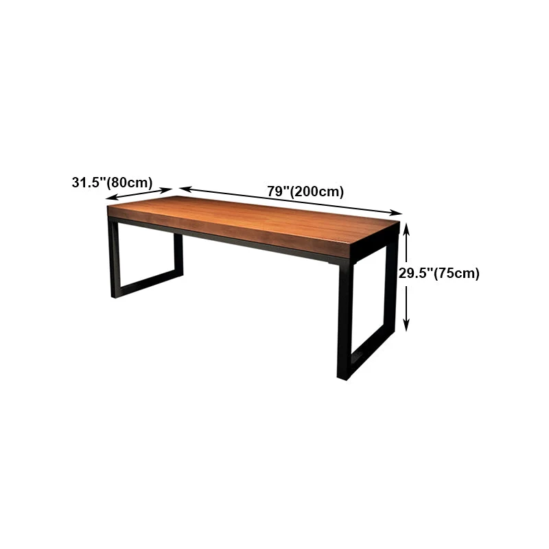 Scrivania rettangolare stile moderno. Scrivania da ufficio legno massello di pino Clearhalo