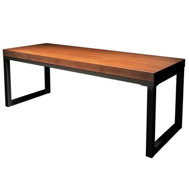 Scrivania rettangolare stile moderno. Scrivania da ufficio legno massello di pino Clearhalo
