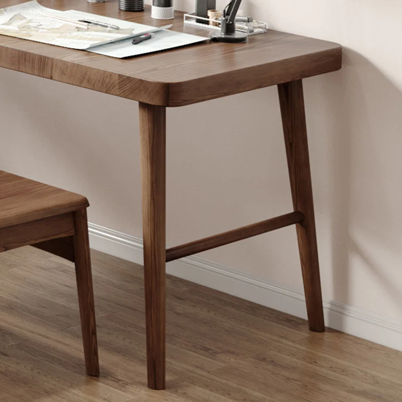 Scrivania da ufficio contemporanea legno massello, altezza 29,25 pollici Clearhalo