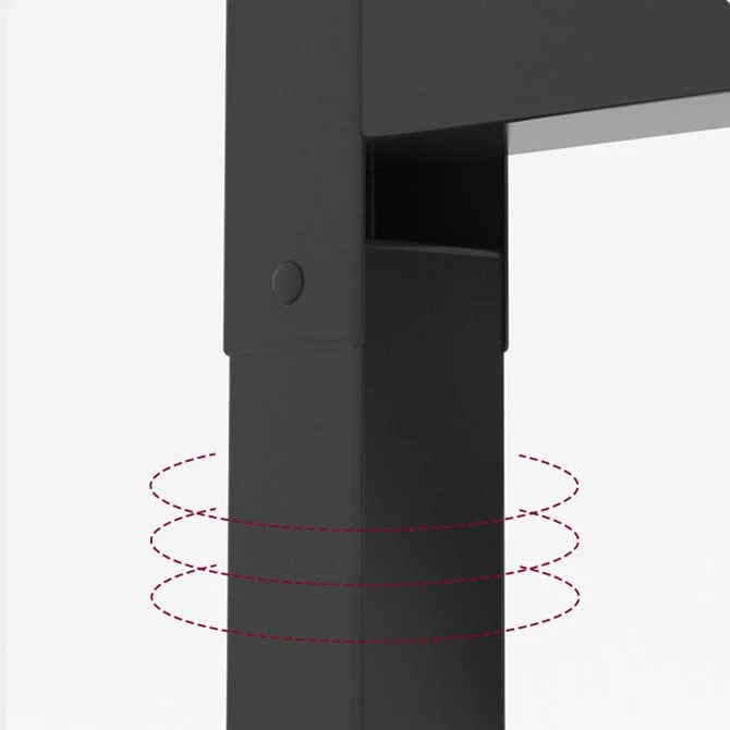 Scrivania da ufficio contemporanea rettangolare da 29,5"H per camera da letto Clearhalo