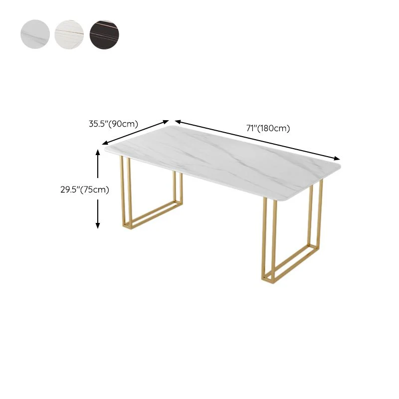 Scrivania da ufficio curva Glam Stone, scrivania alta 29,53 pollici con base slitta Clearhalo