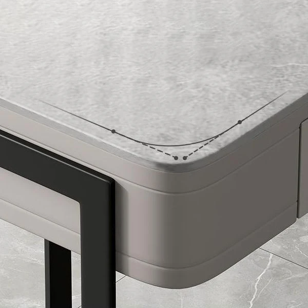 Scrivania da ufficio industriale da 29,5" H. Scrivania rettangolare con 2 cassetti portaoggetti Clearhalo