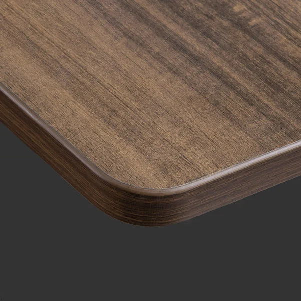 Scrivania da ufficio industriale marrone con gambe ferro scrivania legno artificiale Parsons Clearhalo