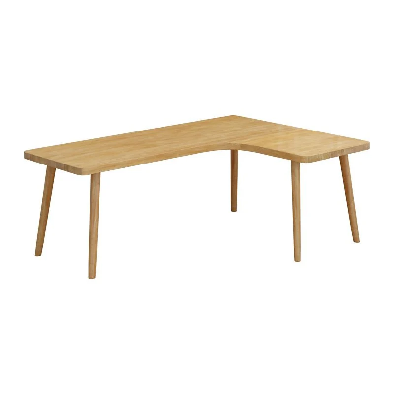 Scrivania da ufficio legno massello forma di L stile moderno Clearhalo
