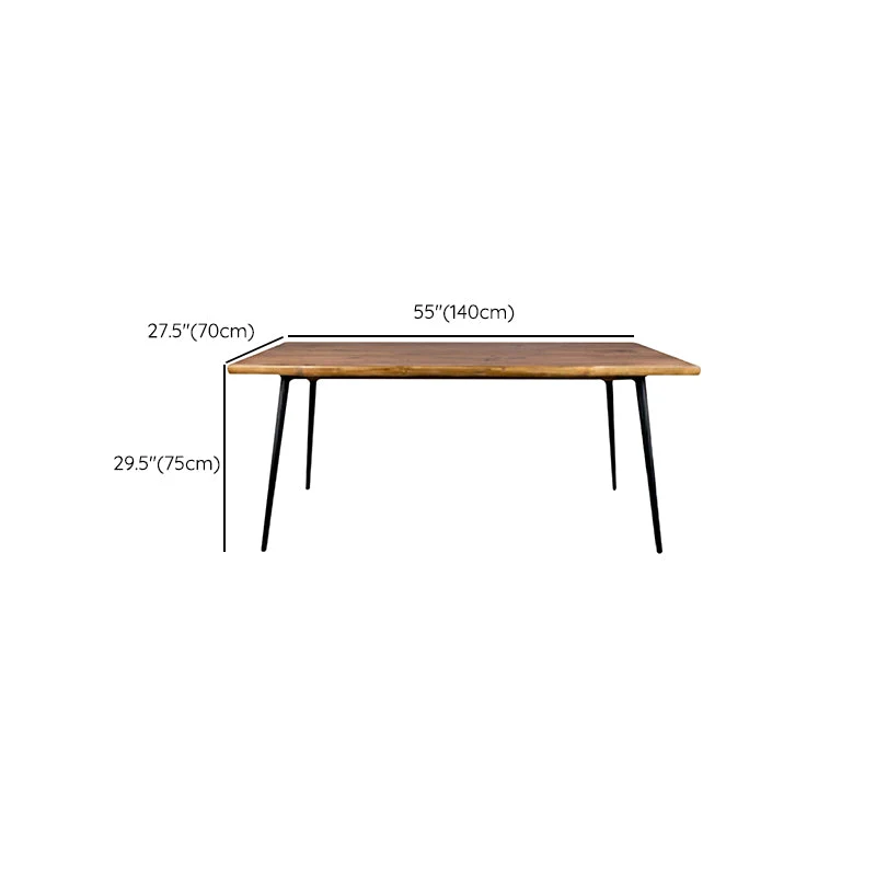 Scrivania da ufficio legno stile moderno Scrivania operativa irregolare con 4 gambe per la casa Clearhalo