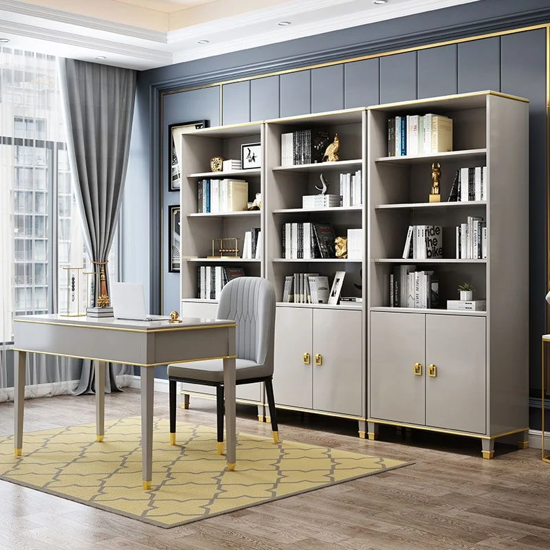 Scrivania da ufficio legno stile moderno, scrivania operativa di forma rettangolare con 3 cassetti per la casa Clearhalo