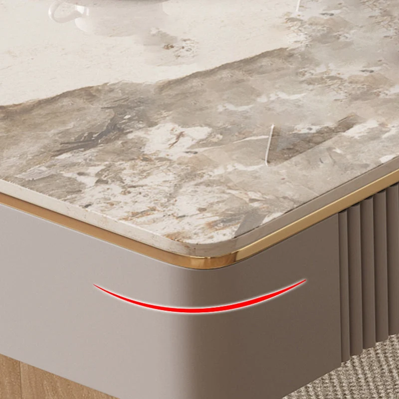 Scrivania da ufficio di lusso leggera, scrivania con base slitta alta 29,5 pollici Clearhalo