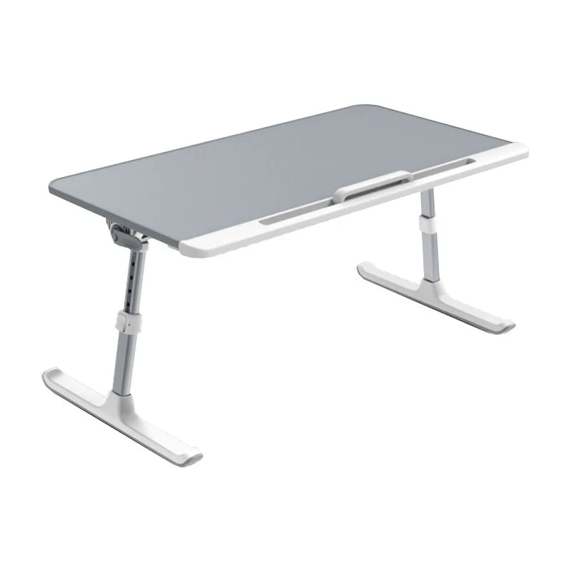 Scrivania da ufficio moderna con base forma di T e gambe metallo Clearhalo