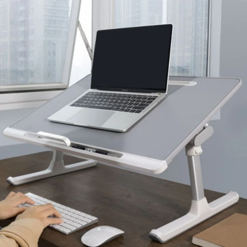 Scrivania da ufficio moderna con base forma di T e gambe metallo Clearhalo