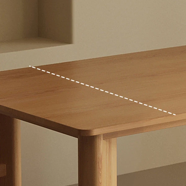 Scrivania da ufficio moderna di forma rettangolare. Scrittoio legno naturale Clearhalo
