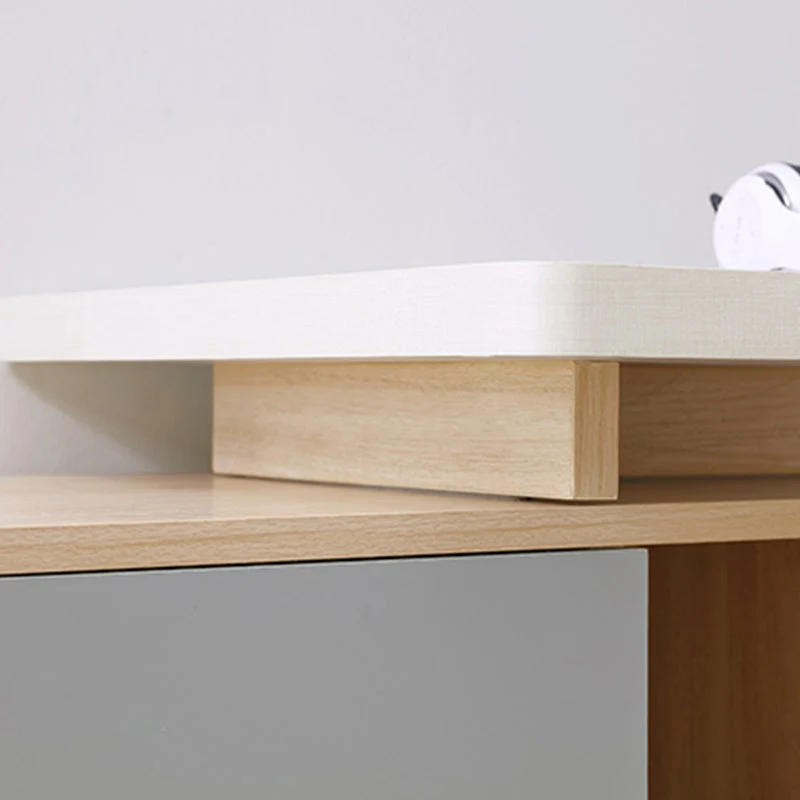 Scrivania da ufficio moderna legno composito con 3 cassetti Clearhalo