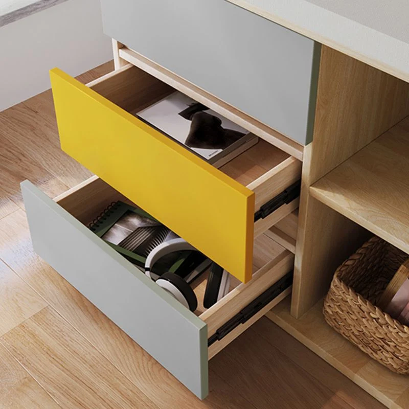 Scrivania da ufficio moderna legno composito con 3 cassetti Clearhalo