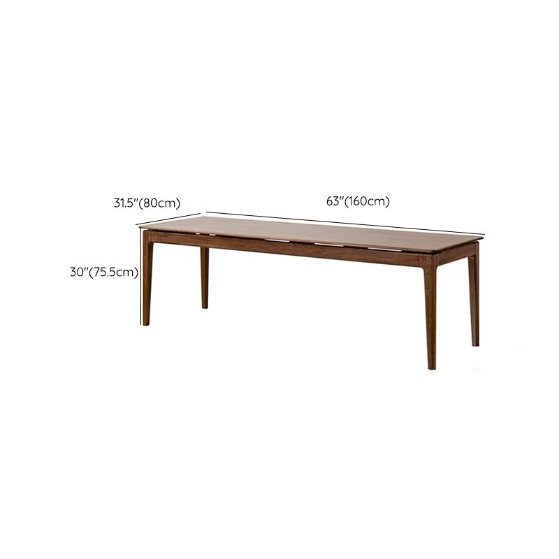 Scrivania da ufficio moderna legno Scrivania operativa di forma rettangolare con 4 gambe Clearhalo