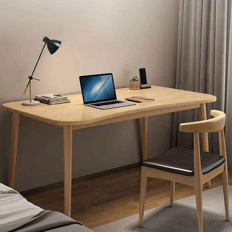 Scrivania da ufficio Parsons Base legno massello Scrivania moderna per computer da casa da 29,5 pollici H Clearhalo