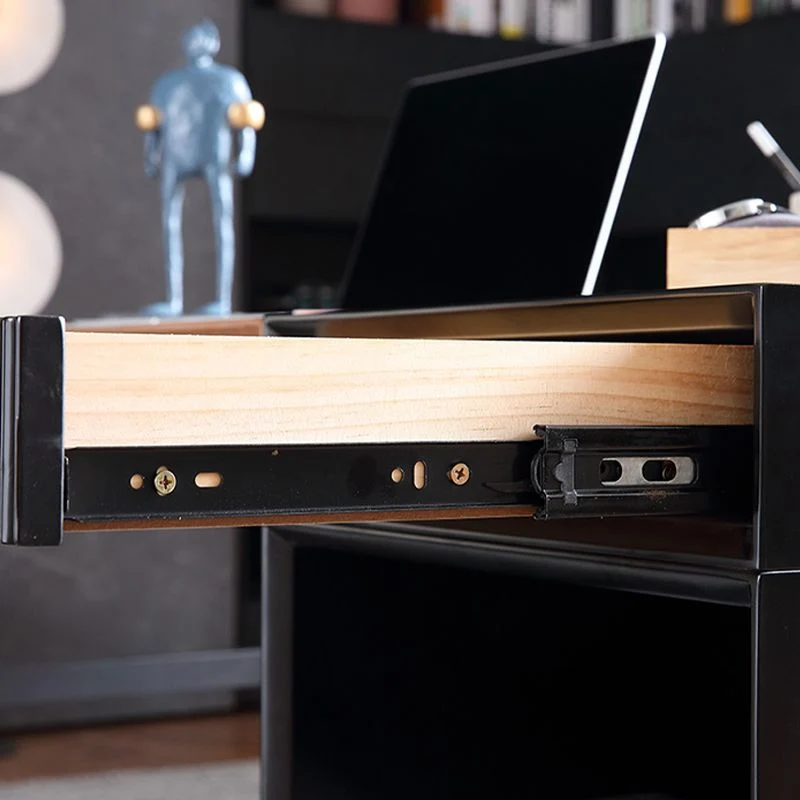 Scrivania da ufficio rettangolare legno ingegnerizzato industriale con 2 cassetti Clearhalo
