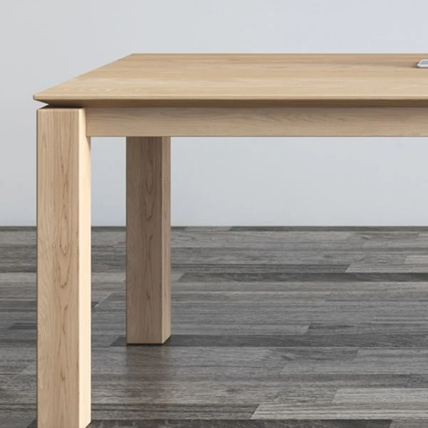 Scrivania da ufficio rettangolare legno massello alta 29,53 pollici con base Parsons Clearhalo