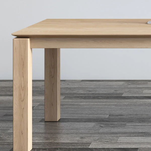 Scrivania da ufficio rettangolare legno massello alta 29,53 pollici con base Parsons Clearhalo