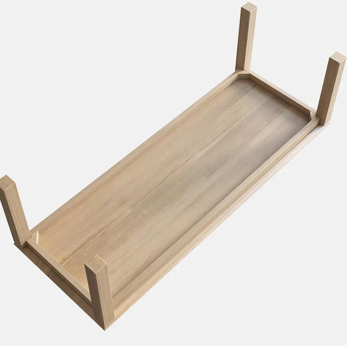 Scrivania da ufficio rettangolare legno massello alta 29,53 pollici con base Parsons Clearhalo