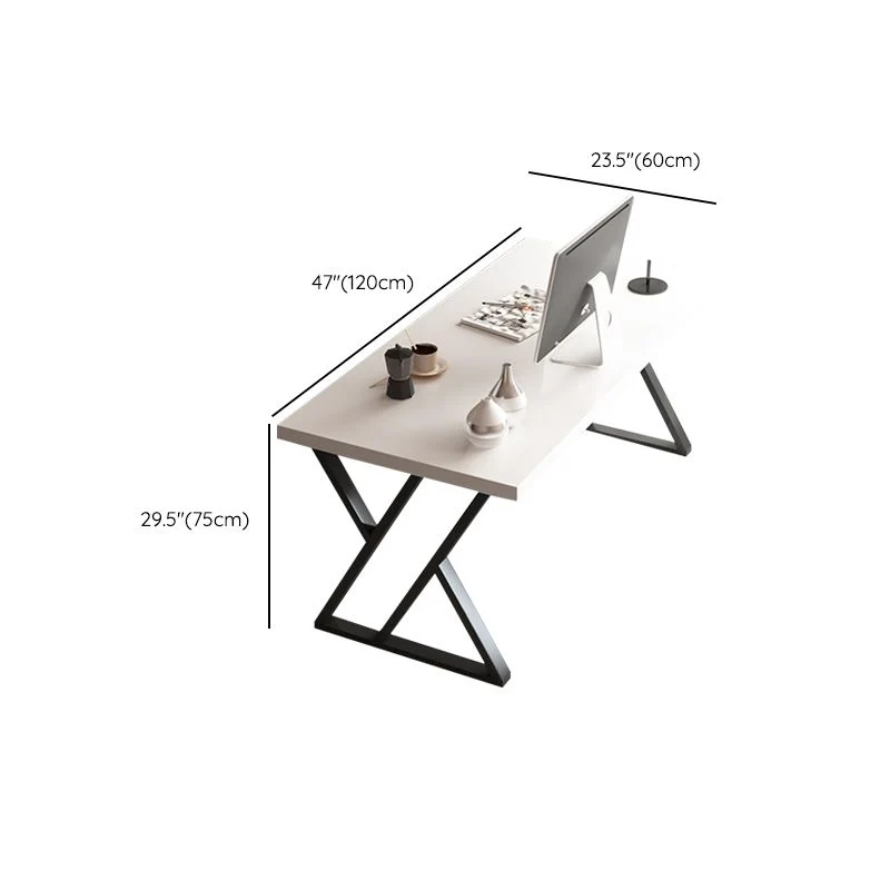 Scrivania da ufficio rettangolare legno massello con finitura anticata Clearhalo