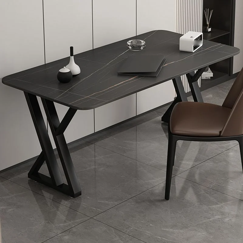 Scrivania da ufficio rettangolare pietra industriale per la casa Clearhalo