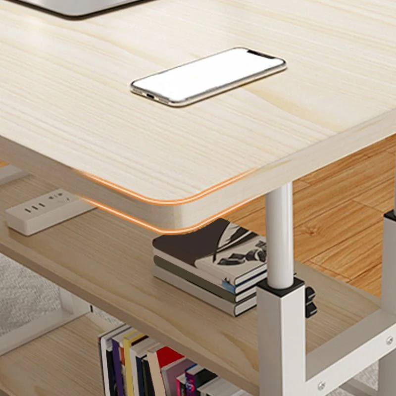 Scrivania da ufficio stile moderno per camera da letto, scrivania ad altezza regolabile Clearhalo