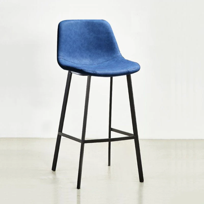 Sedia da bancone pelle per interni, poggiapiedi secchiello, bancone industriale e sgabello da bar Clearhalo