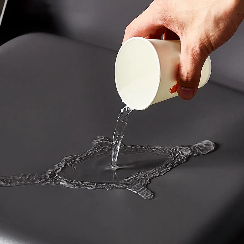 Sedia da casa stile designer pelle, finitura opaca, sedia da pranzo Parsons Clearhalo