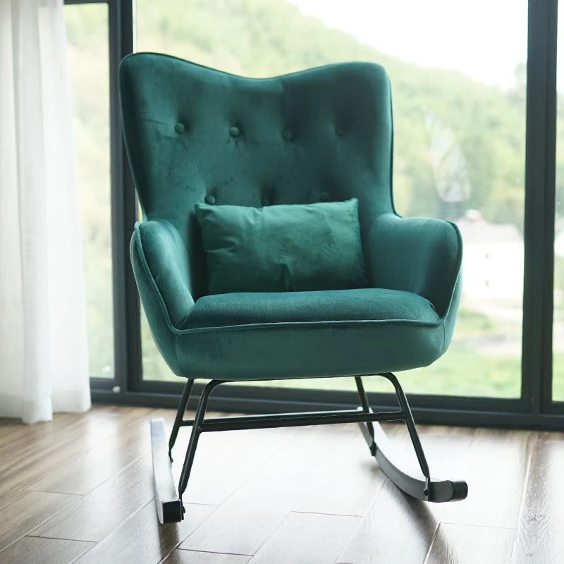 Sedia con schienale ampio da 25,9 pollici e braccioli con schienale capitonné con base slitta Clearhalo