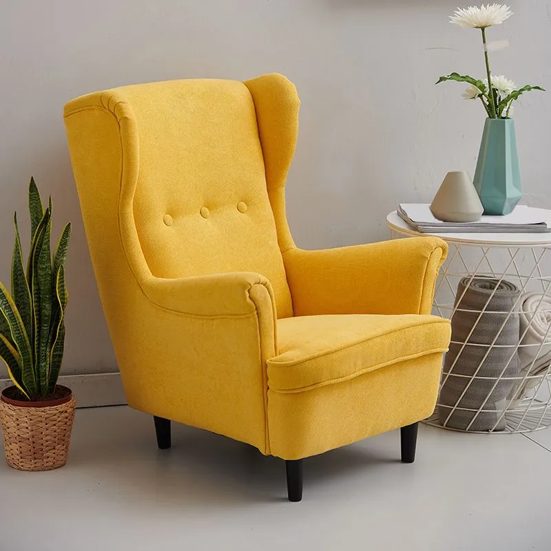 Sedia con schienale capitonnè e braccioli arrotolati, 37,80" L √ó 32,28" L √ó 39,76" Clearhalo