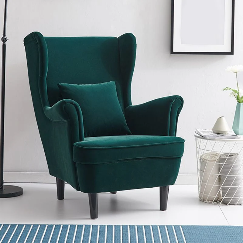 Sedia con schienale capitonnè e braccioli arrotolati, 37,80" L √ó 32,28" L √ó 39,76" Clearhalo