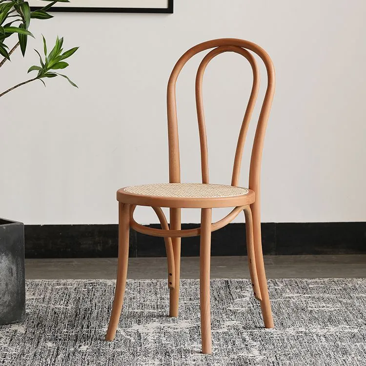 Sedia con schienale Windsor stile scandinavo per sedie da pranzo legno per la casa Clearhalo
