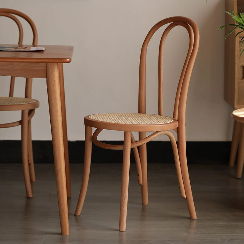 Sedia con schienale Windsor stile scandinavo per sedie da pranzo legno per la casa Clearhalo
