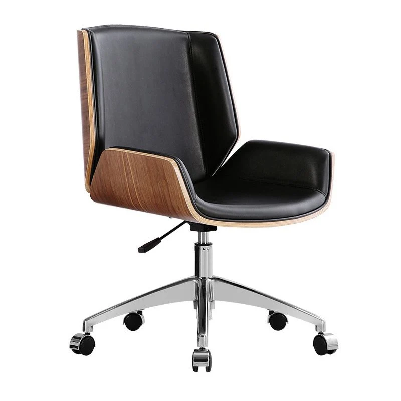 Sedia da conferenza ecopelle Sedia senza braccioli per home office contemporaneo Clearhalo