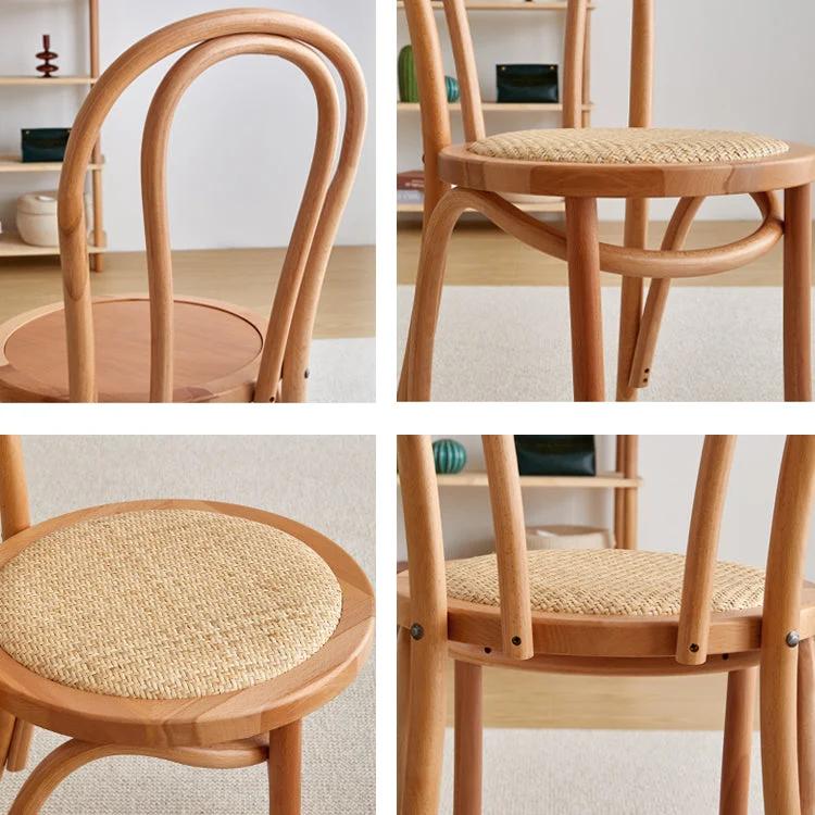 Sedia contemporanea legno massello di faggio Windsor, sedie da cucina, lato posteriore Clearhalo