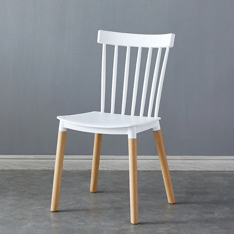 Sedia contemporanea legno per interni ed esterni, sedia con schienale doghe Clearhalo