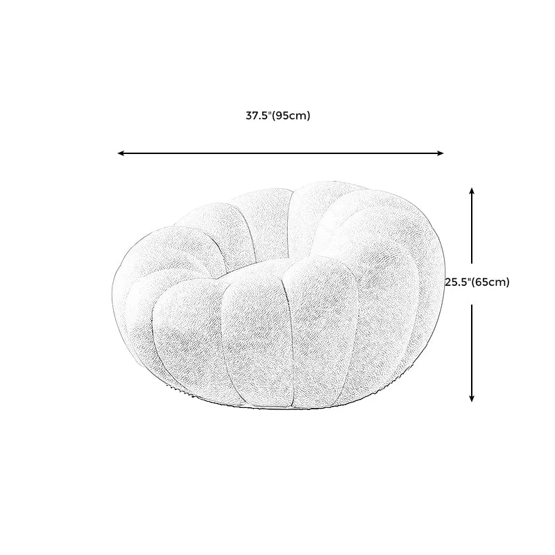 Sedia convertibile ecopelle/pelliccia sintetica 37,4" L x 37,4" L x 25,6" Clearhalo