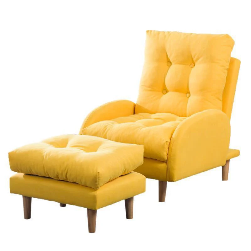 Sedia convertibile lino 24,8" L x 33,4" L x 36,2 " Sedia per soggiorno Clearhalo