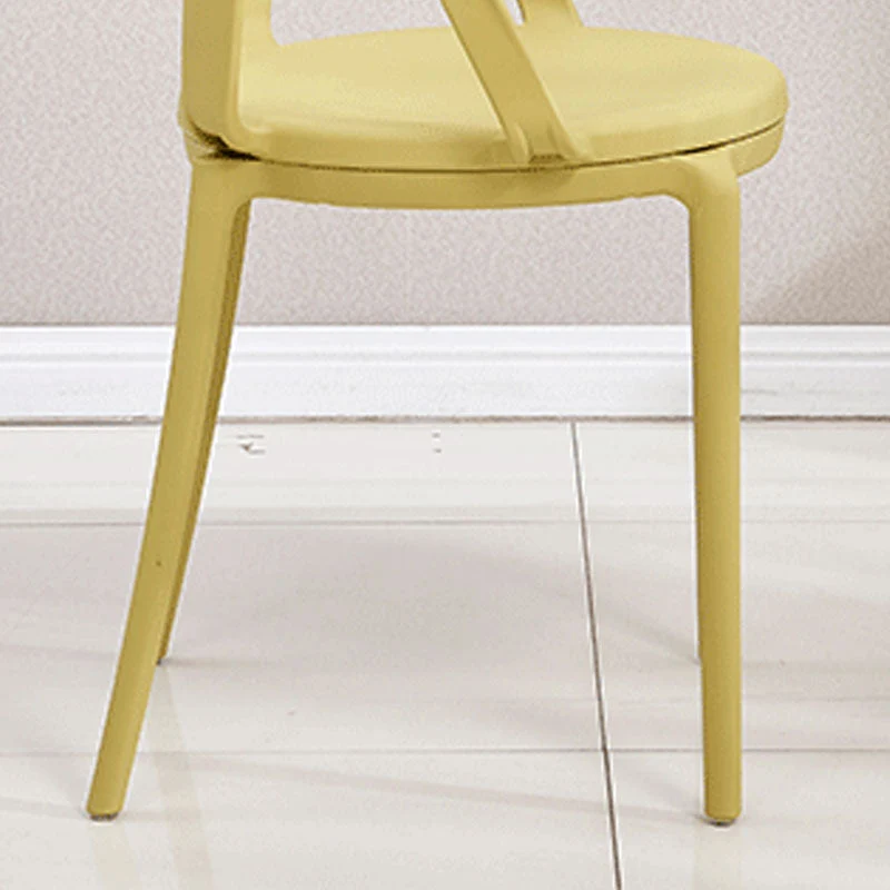 Sedia da cucina contemporanea sedia da pranzo con braccioli e gambe plastica Clearhalo