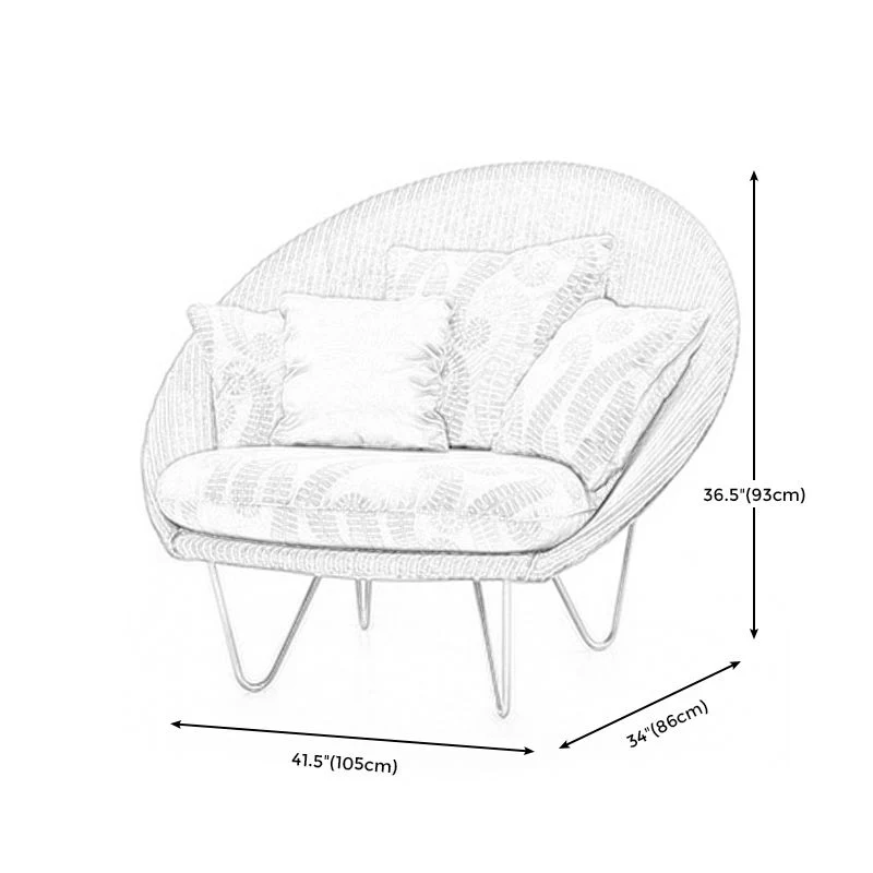 Sedia ecopelle 41,3" L x 33,4" L x 14,4" Sedia impilabile per camera da letto Clearhalo
