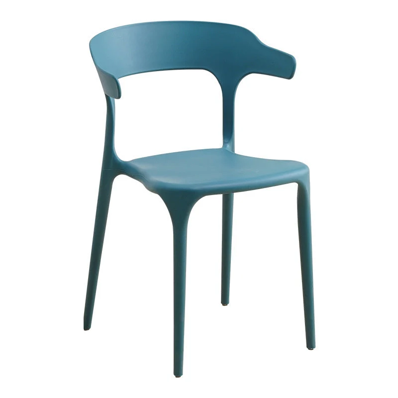 Sedia Glam per interni ed esterni, sedia laterale impilabile da pranzo senza braccioli Clearhalo